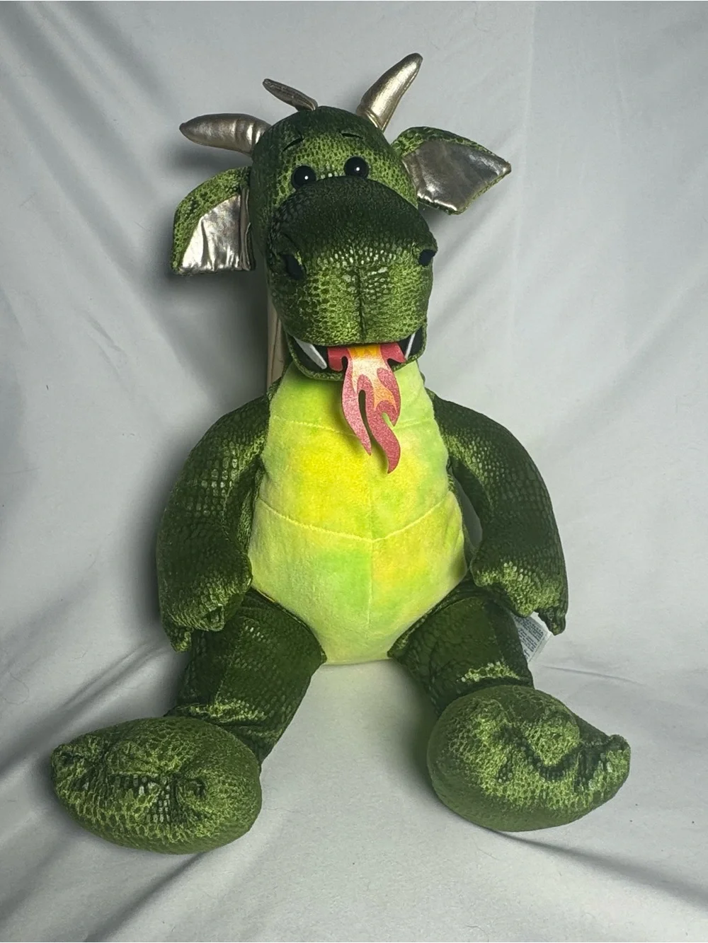 🔥 Rare Retired Build-A-Bear Fire Breathing Enchanted Dragon Plush (2010) 🔥